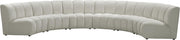 Infinity Cream Velvet 6pc. Modular Sectional