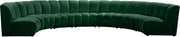 Infinity Green Velvet 7pc. Modular Sectional
