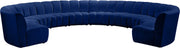 Infinity Navy Velvet 10pc. Modular Sectional