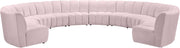 Infinity Pink Velvet 10pc. Modular Sectional
