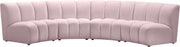 Infinity Pink Velvet 4pc. Modular Sectional