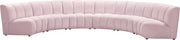 Infinity Pink Velvet 6pc. Modular Sectional