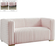 Ravish Pink Velvet Loveseat