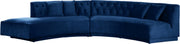 Kenzi Navy Velvet 2pc. Sectional