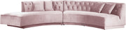 Kenzi Pink Velvet 2pc. Sectional