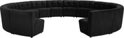 Limitless Black Velvet 14pc. Modular Sectional