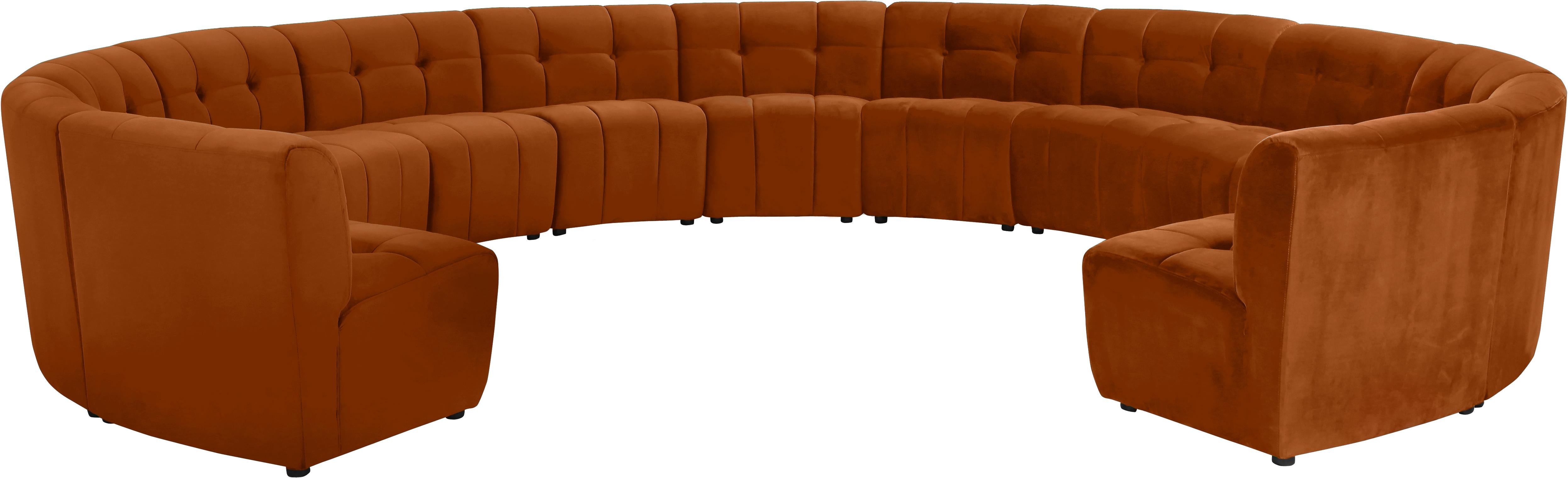 Limitless Cognac Velvet 13pc. Modular Sectional