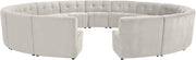 Limitless Cream Velvet 15pc. Modular Sectional