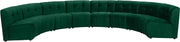 Limitless Green Velvet 8pc. Modular Sectional