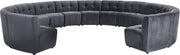 Limitless Grey Velvet 13pc. Modular Sectional