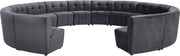 Limitless Grey Velvet 14pc. Modular Sectional