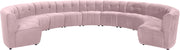 Limitless Pink Velvet 11pc. Modular Sectional