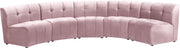 Limitless Pink Velvet 5pc. Modular Sectional