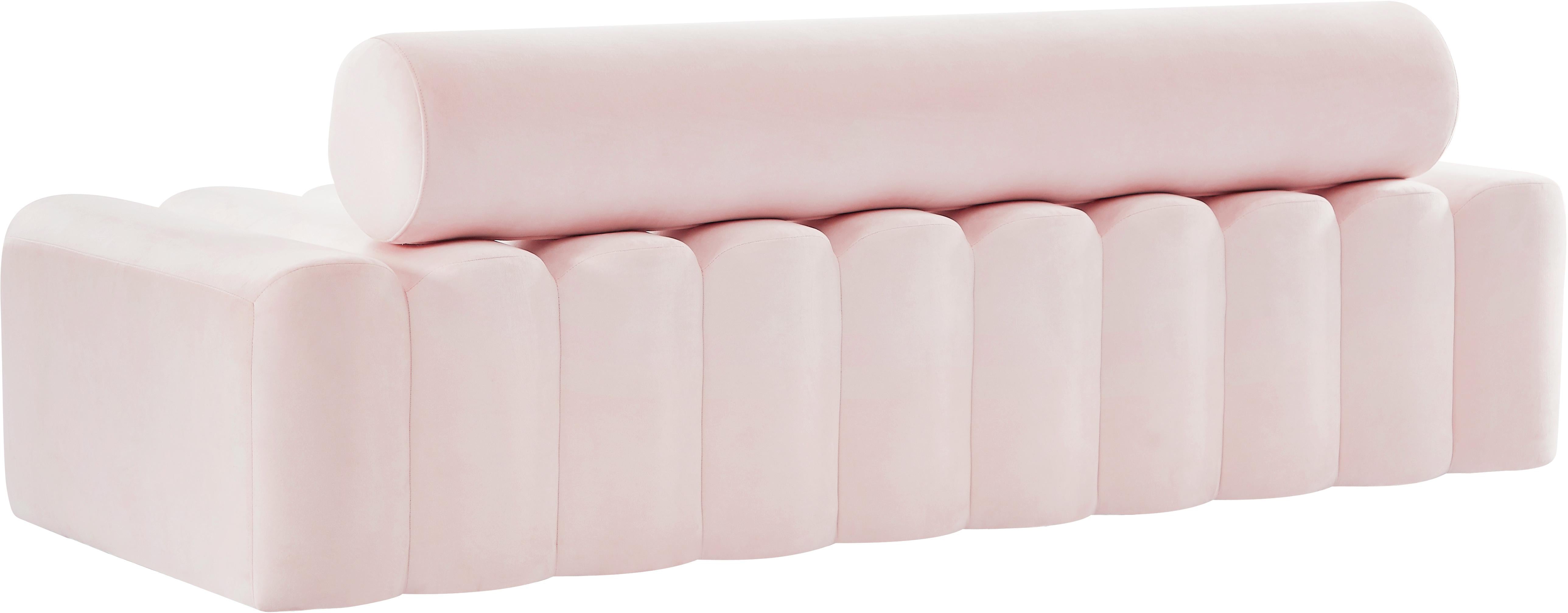 Melody Pink Velvet Sofa