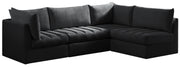Jacob Black Velvet Modular Sectional