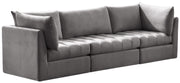 Jacob Grey Velvet Modular Sofa