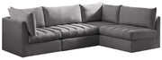 Jacob Grey Velvet Modular Sectional