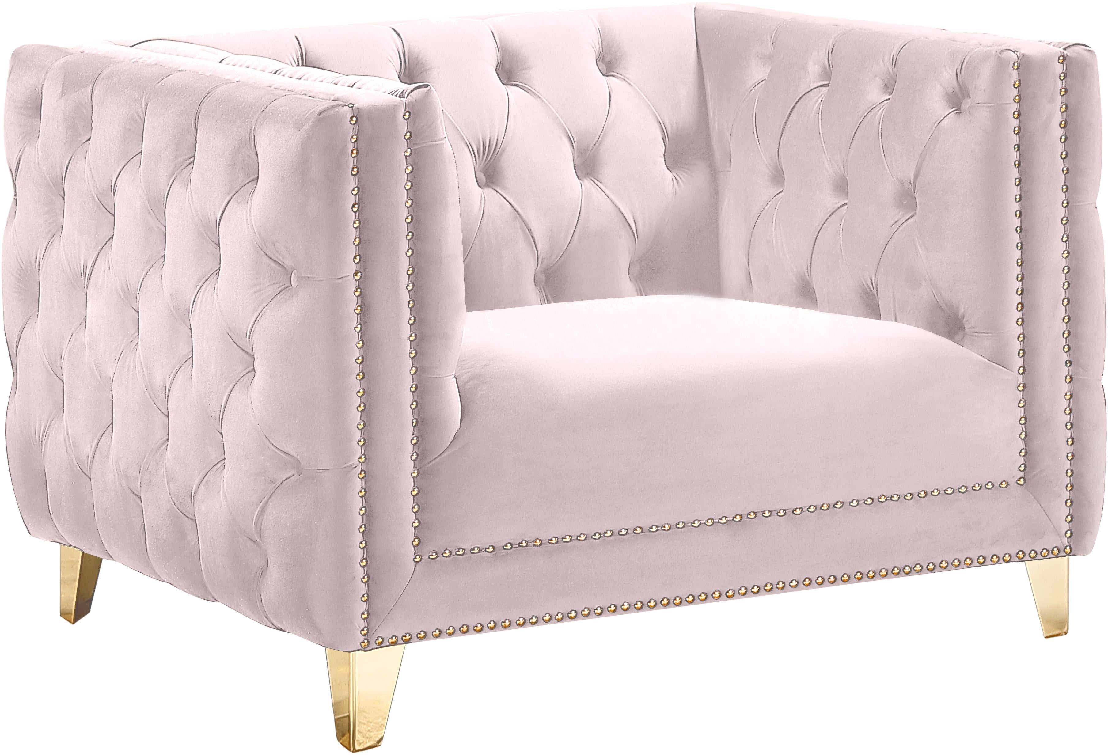 Michelle Pink Velvet Chair