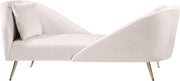Nolan Cream Velvet Chaise