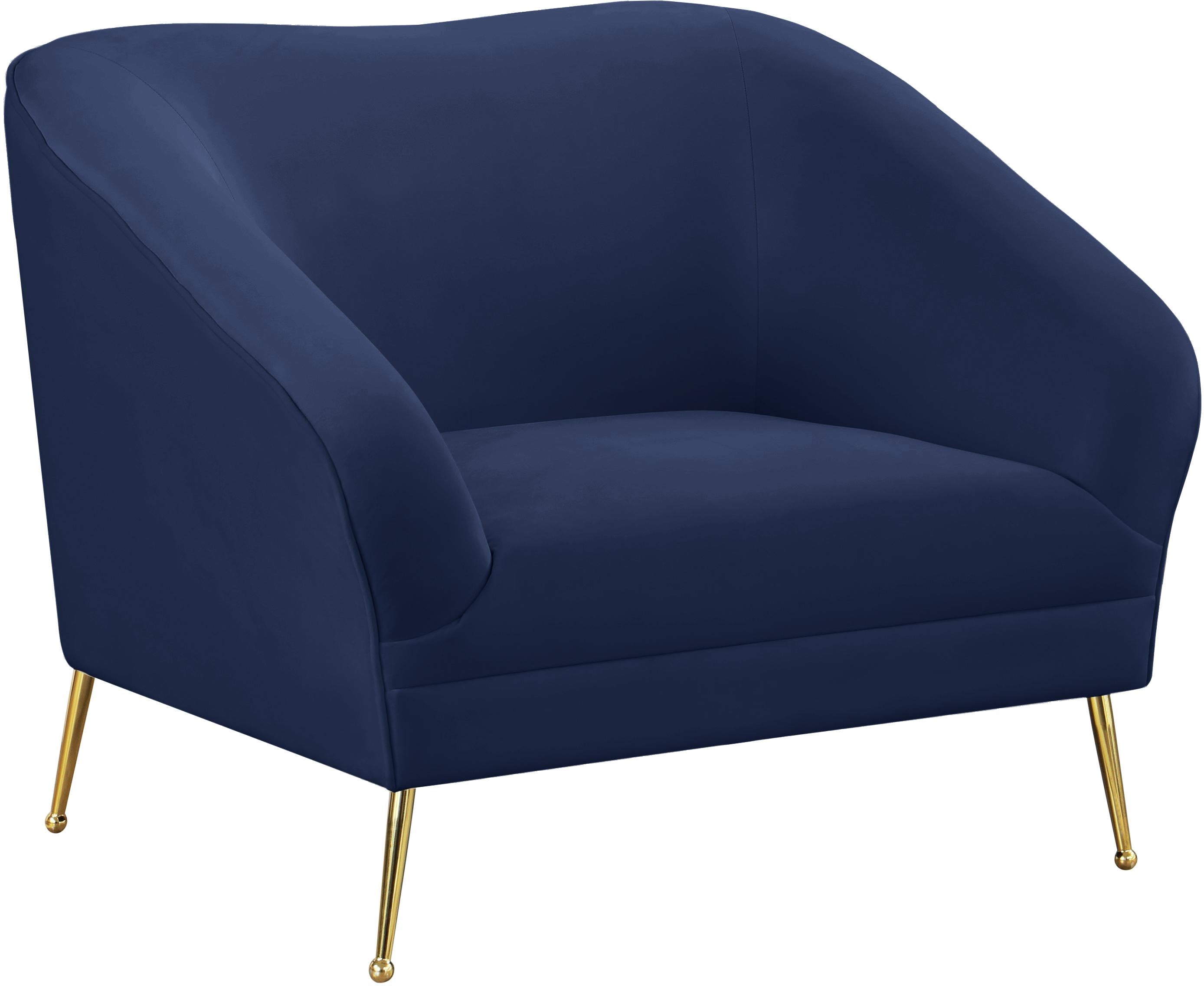 Hermosa Navy Velvet Chair