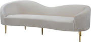 Ritz Cream Velvet Sofa