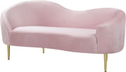 Ritz Pink Velvet Loveseat