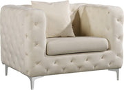 Scarlett Cream Velvet Chair