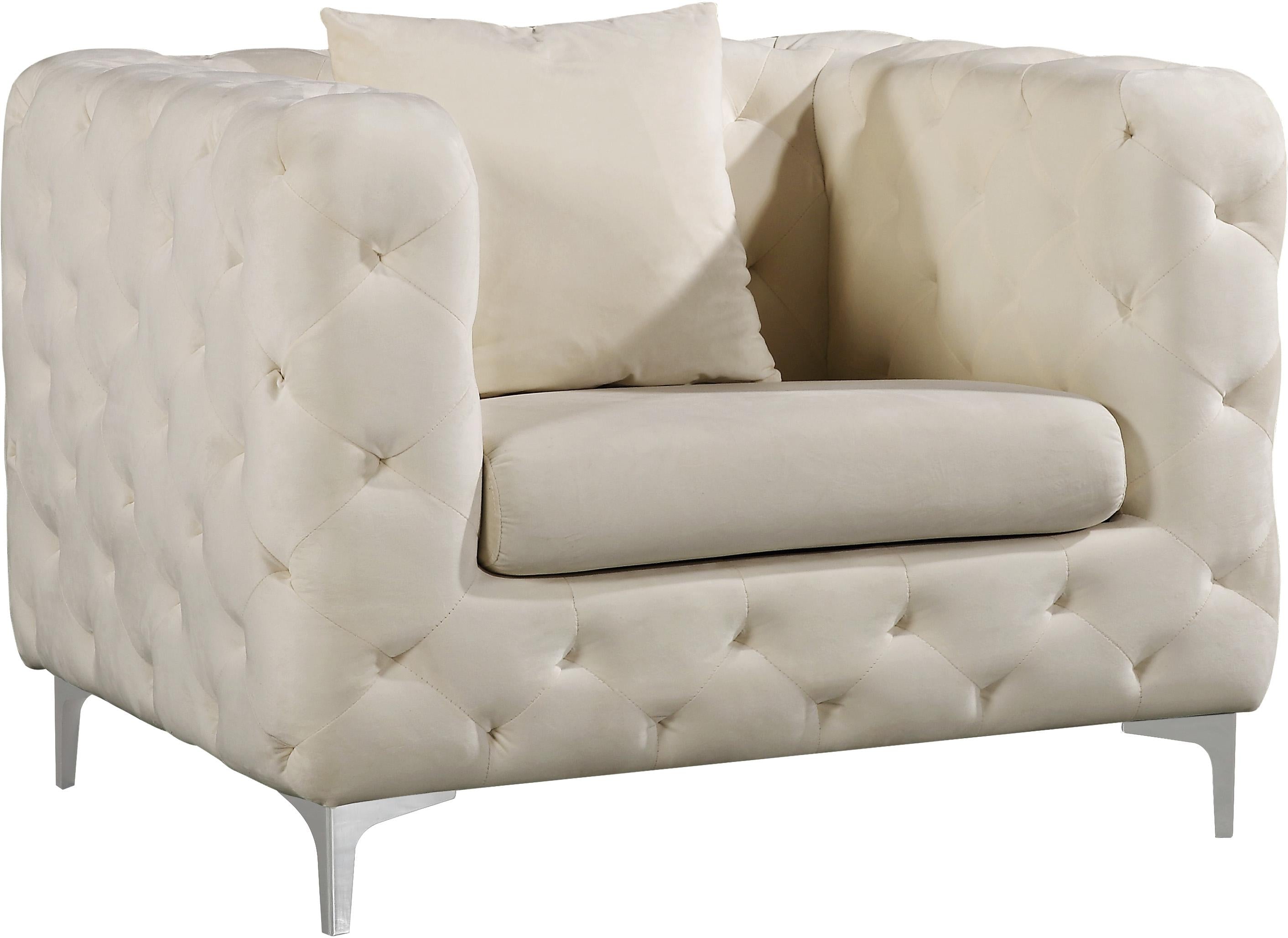 Scarlett Cream Velvet Chair