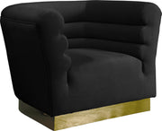 Bellini Black Velvet Chair