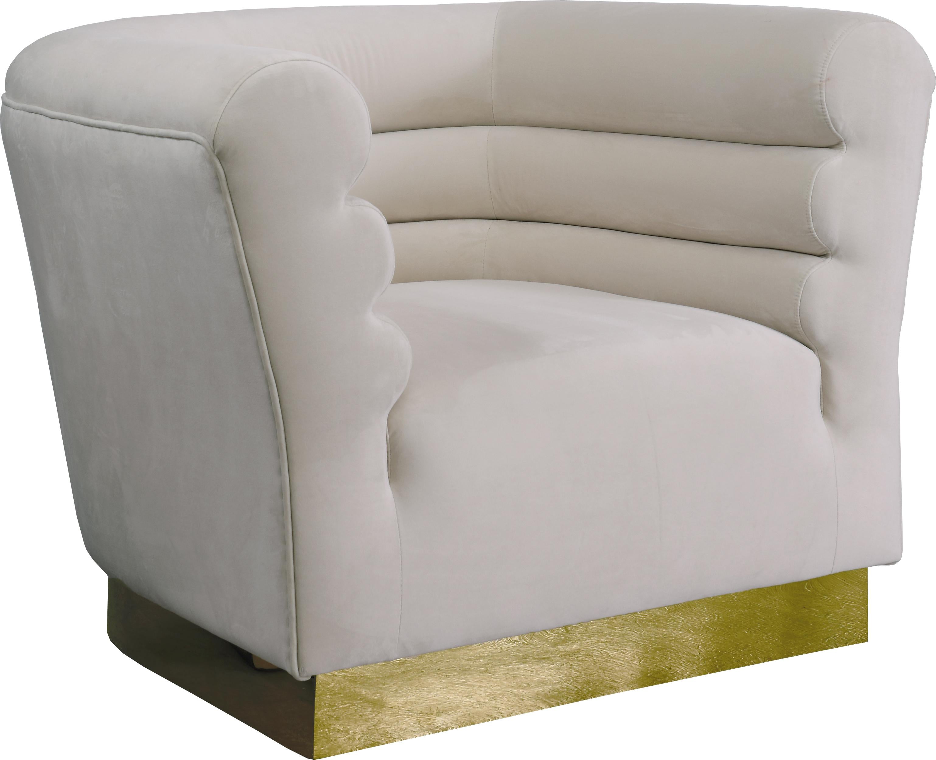 Bellini Cream Velvet Chair