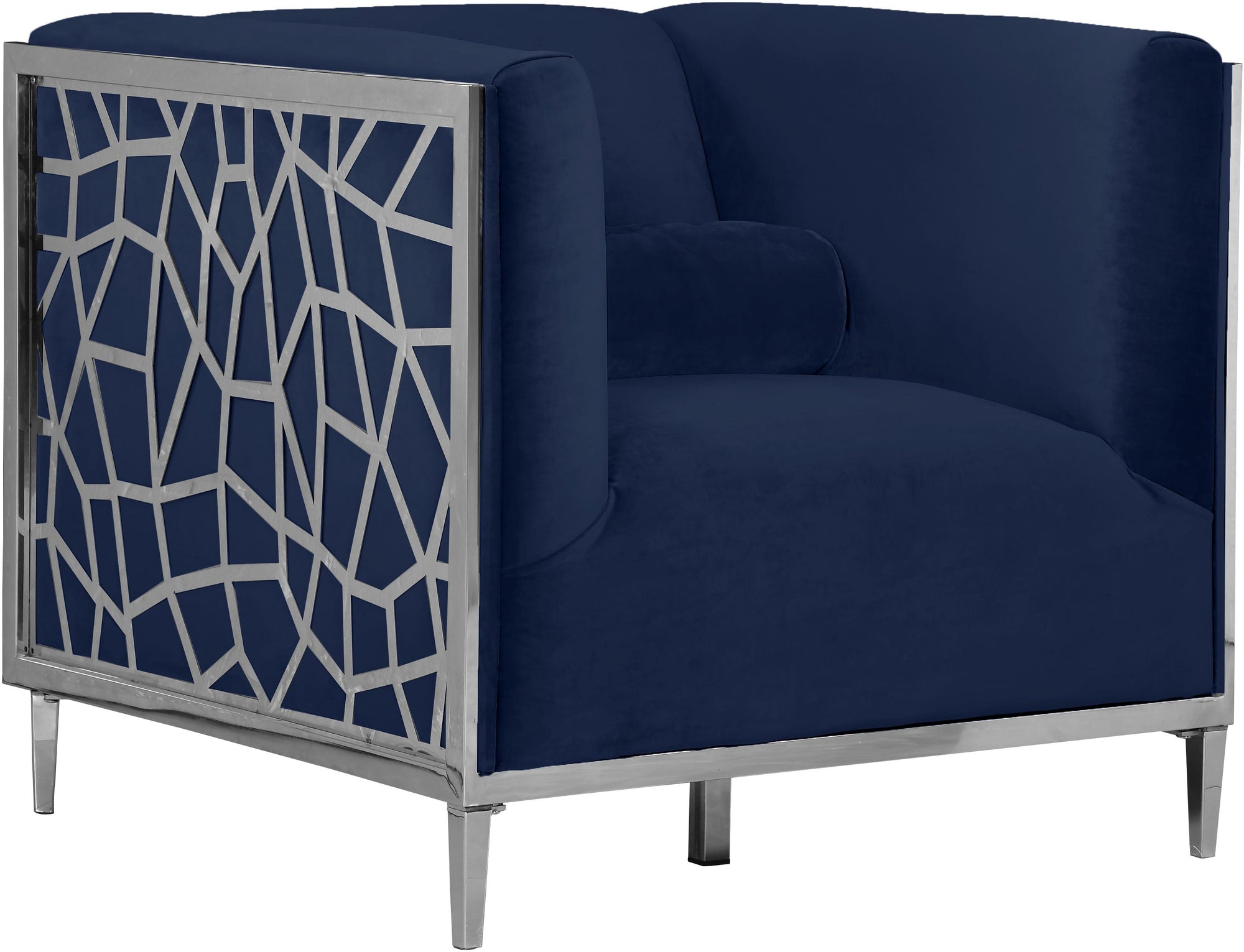 Opal Navy Velvet Chair