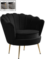 Gardenia Black Velvet Chair