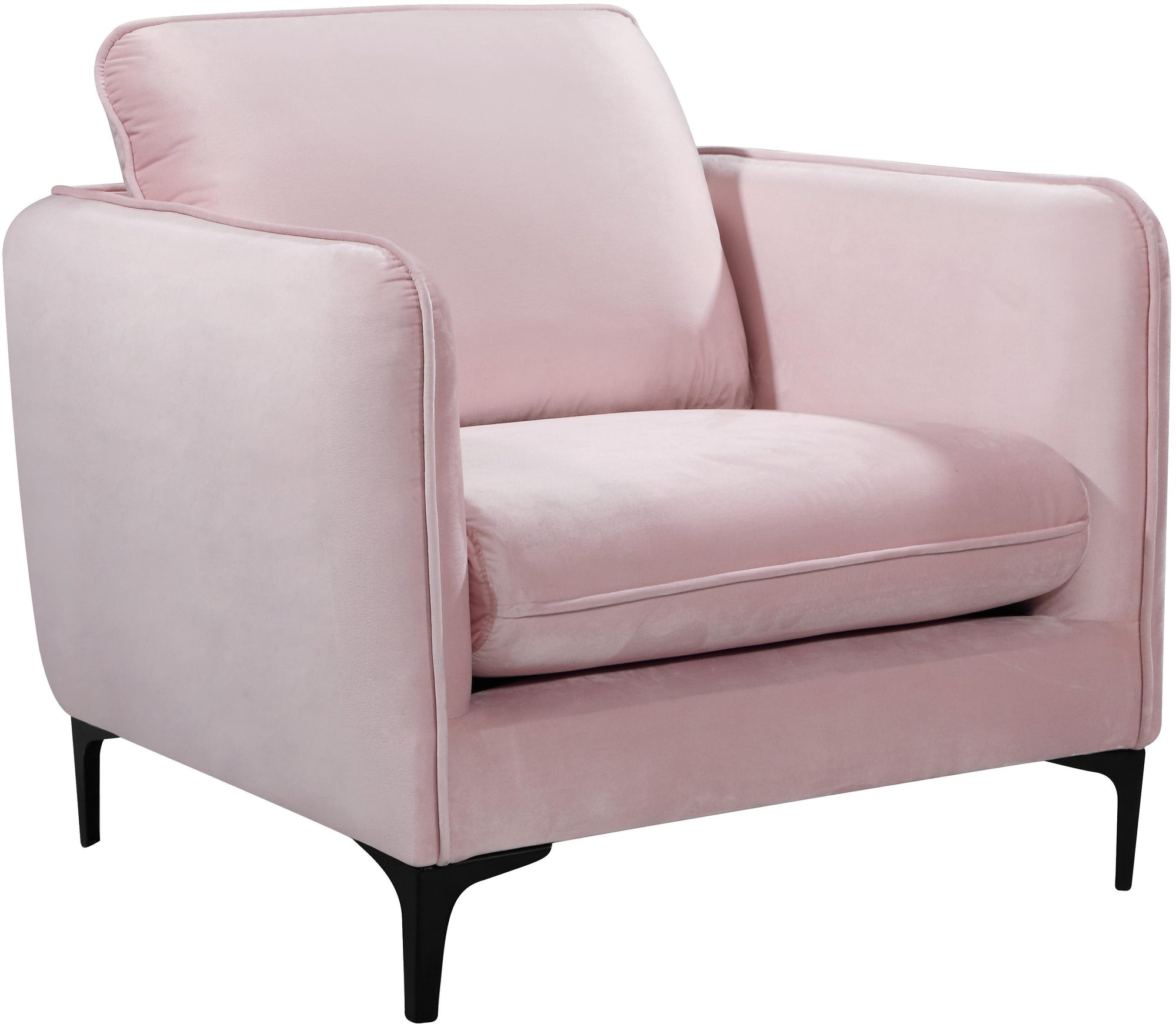 Poppy Pink Velvet Chair