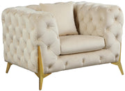 Kingdom Cream Velvet Chair