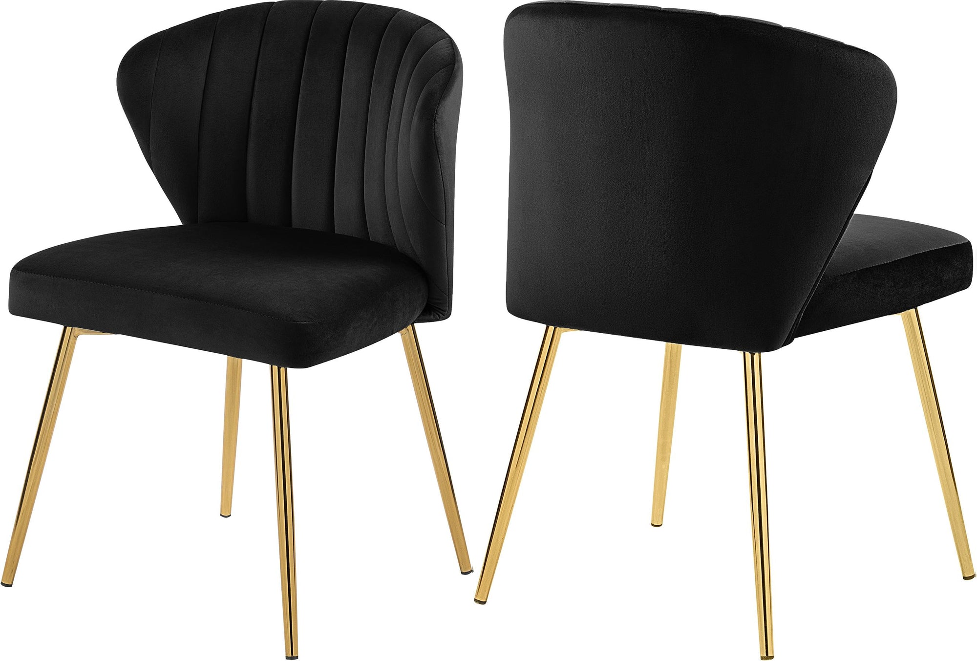 Finley Black Velvet Dining Chair