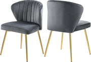 Finley Grey Velvet Dining Chair
