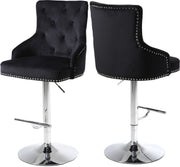 Claude Black Velvet Adjustable Stool