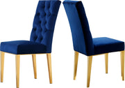 Capri Navy Velvet Dining Chair