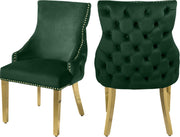 Tuft Green Velvet Dining Chair
