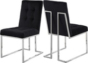 Alexis Black Velvet Dining Chair