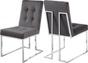 Alexis Grey Velvet Dining Chair