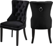Nikki Black Velvet Dining Chair