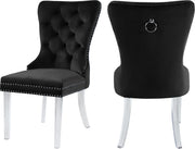 Miley Black Velvet Dining Chair