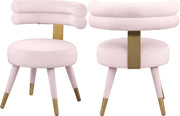 Fitzroy Pink Velvet Dining Chair