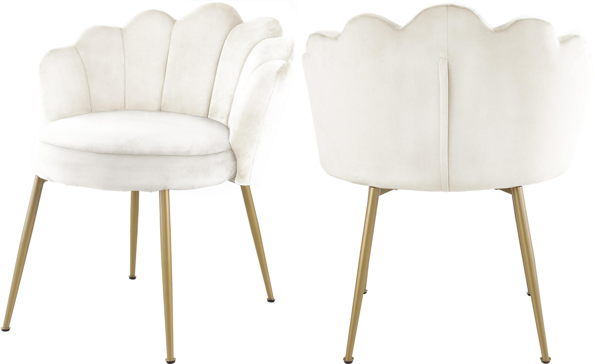 Claire Cream Velvet Dining Chair
