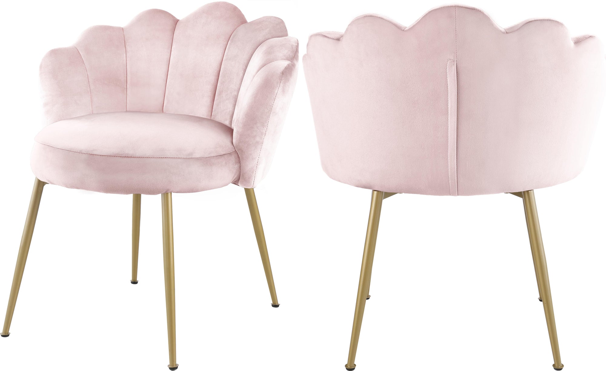Claire Pink Velvet Dining Chair