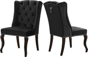 Suri Black Velvet Dining Chair