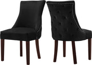 Hannah Black Velvet Dining Chair