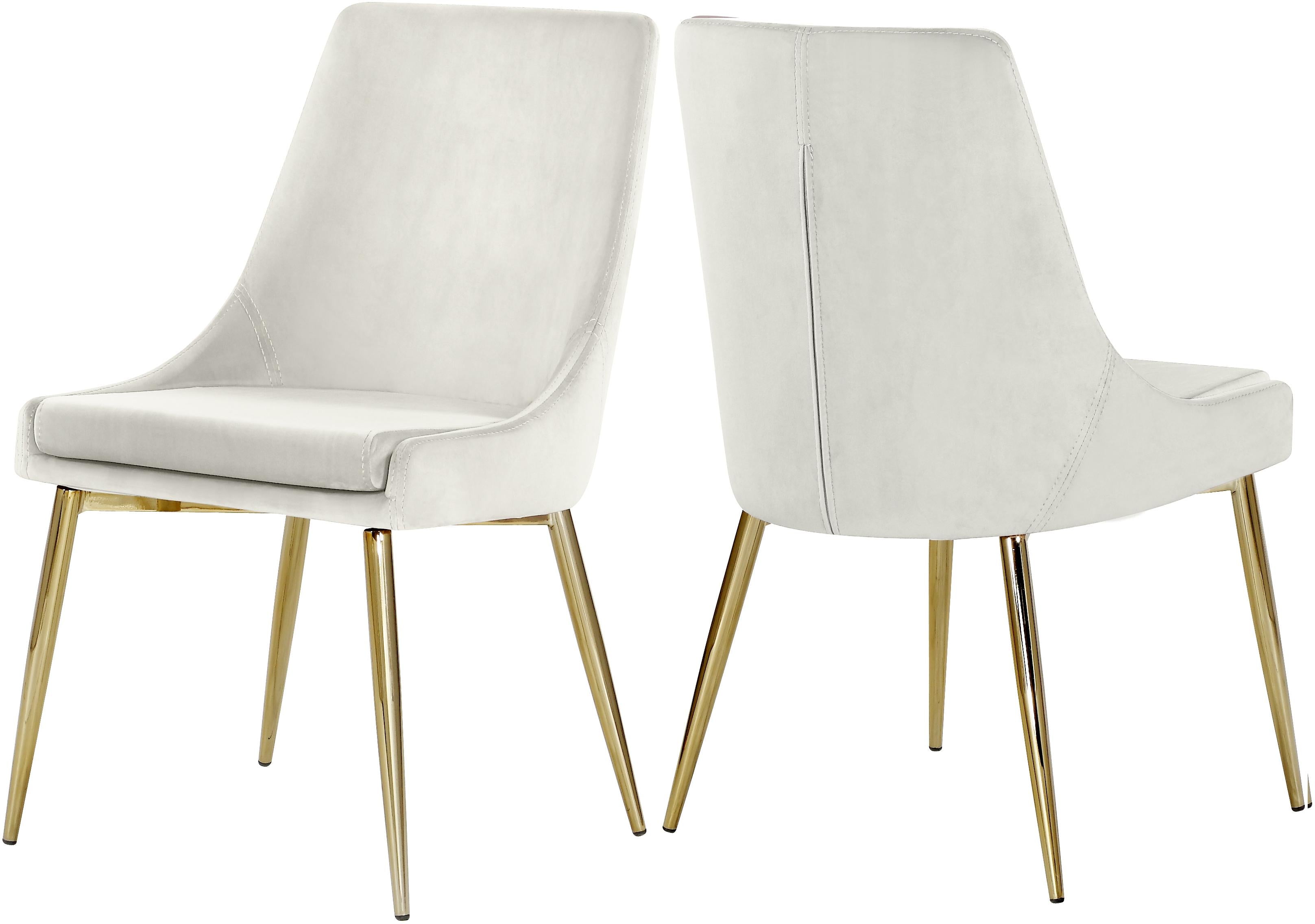 Karina Cream Velvet Dining Chair