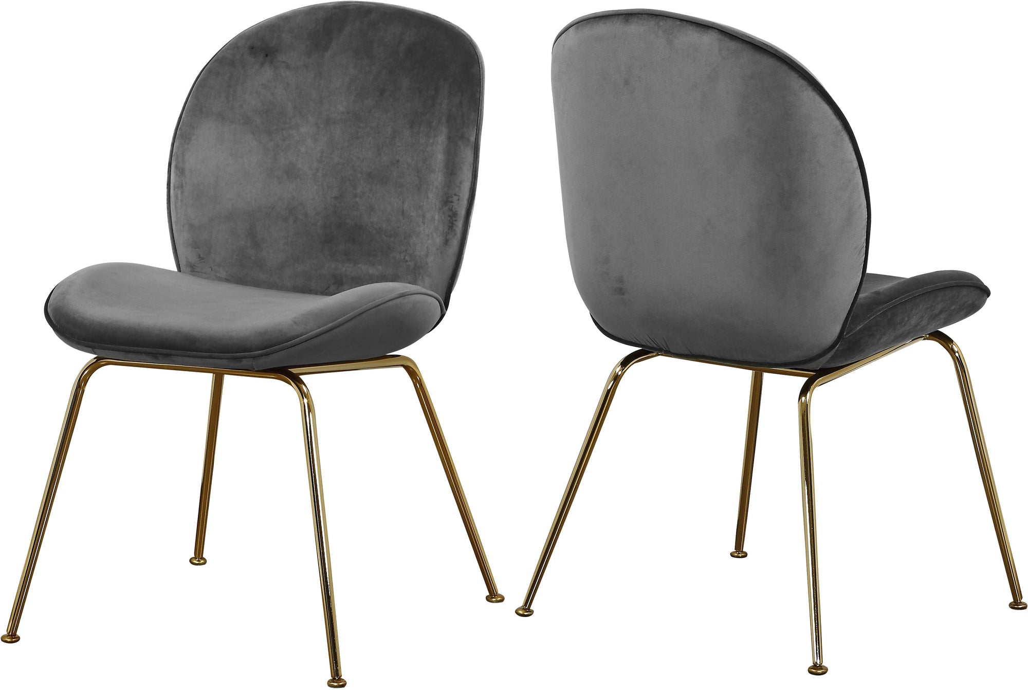 Paris Grey Velvet Dining Chair